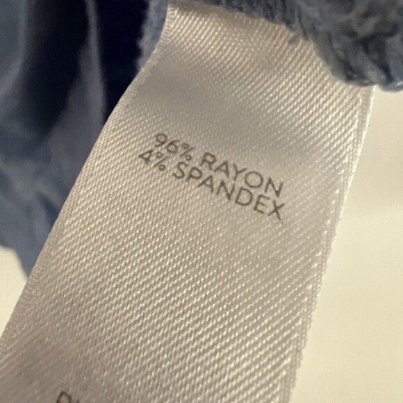 J Jill Fit Women's Top Size XL Blue Long Sleeve Pullover Stretch Rayon Spandex - Picture 5 of 7